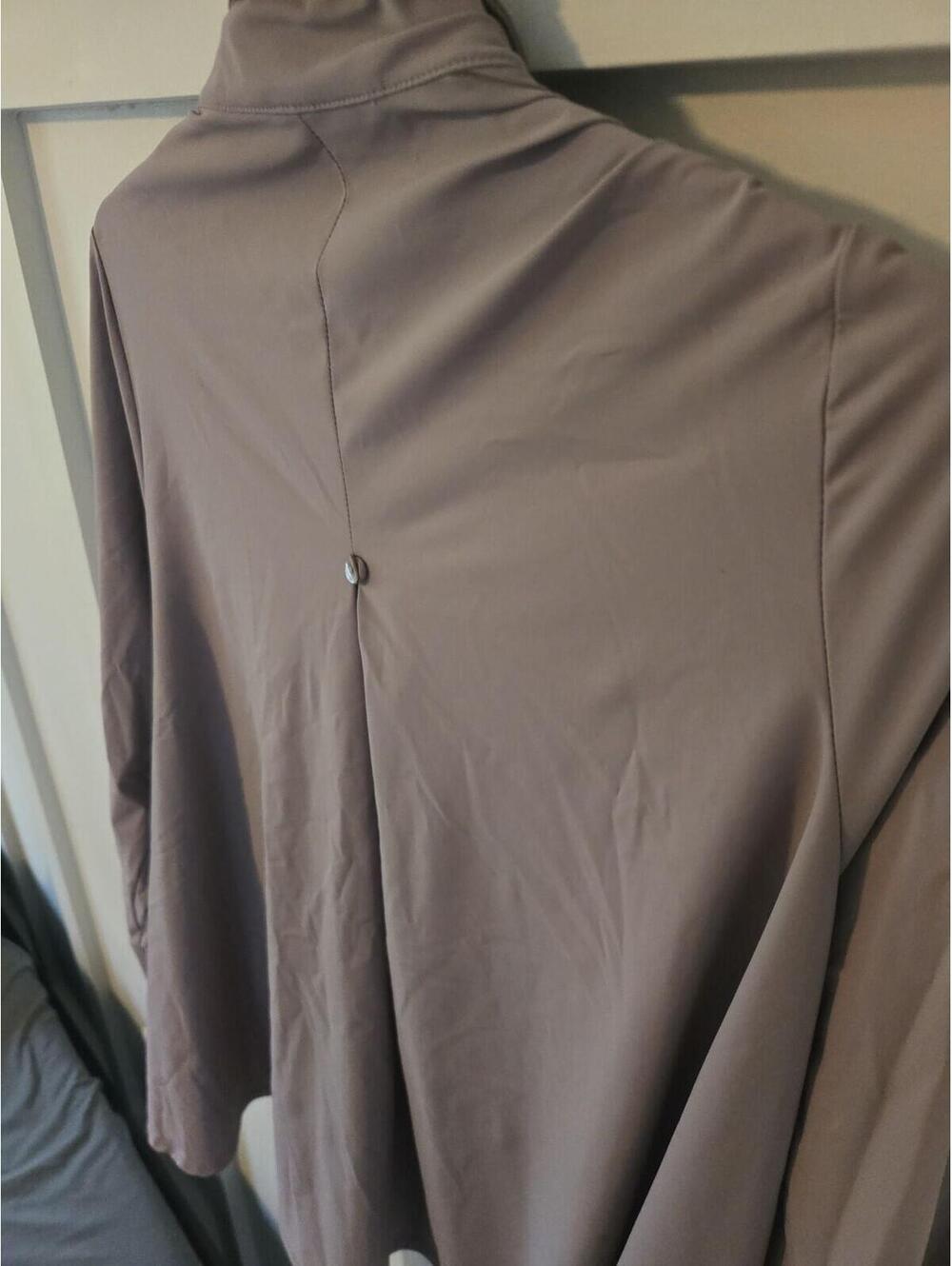 MarlaWynne Mauve Taupe Button-Up Blouse - Size Small - Picture 4 of 5